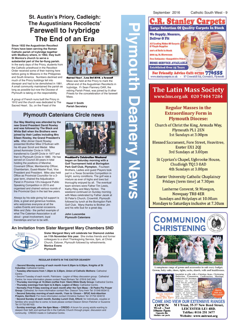 Sept 2016 edition of the Catholic South West - Page Sept 2016 edition of the Catholic South West - Page