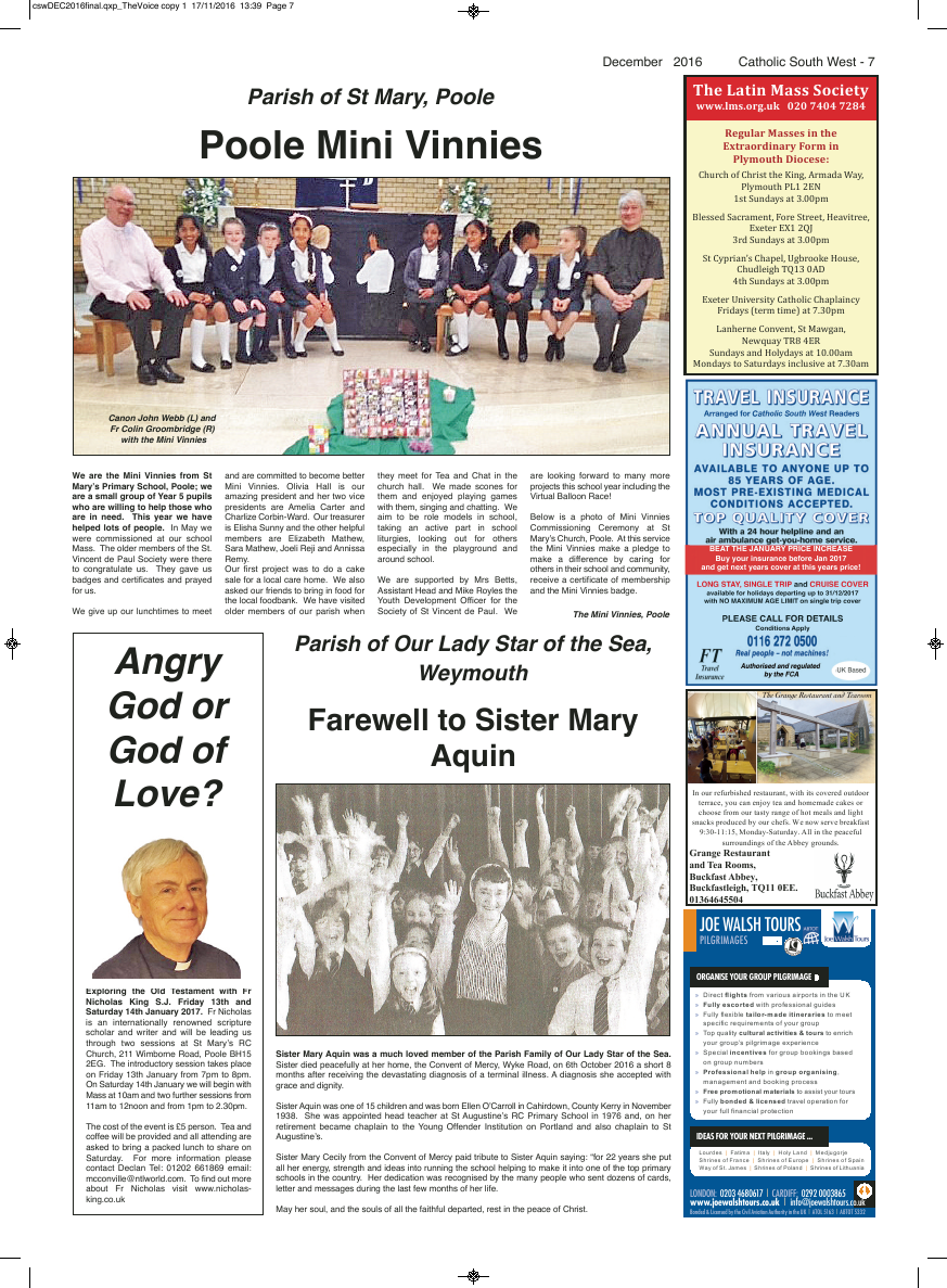 Dec 2016 edition of the Catholic South West - Page 