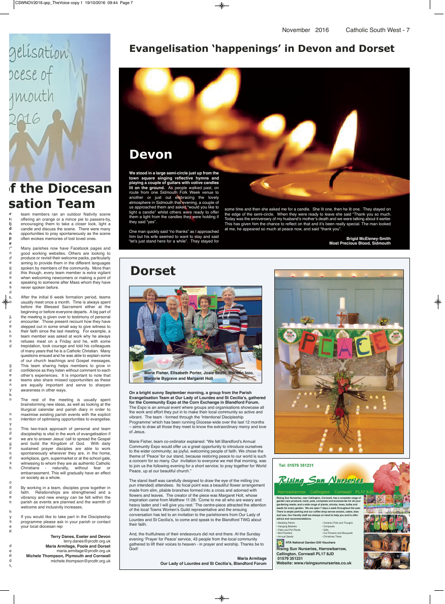 Nov 2016 edition of the Catholic South West