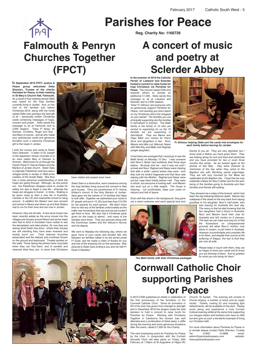 Feb 2017 edition of the Catholic South West - Page 