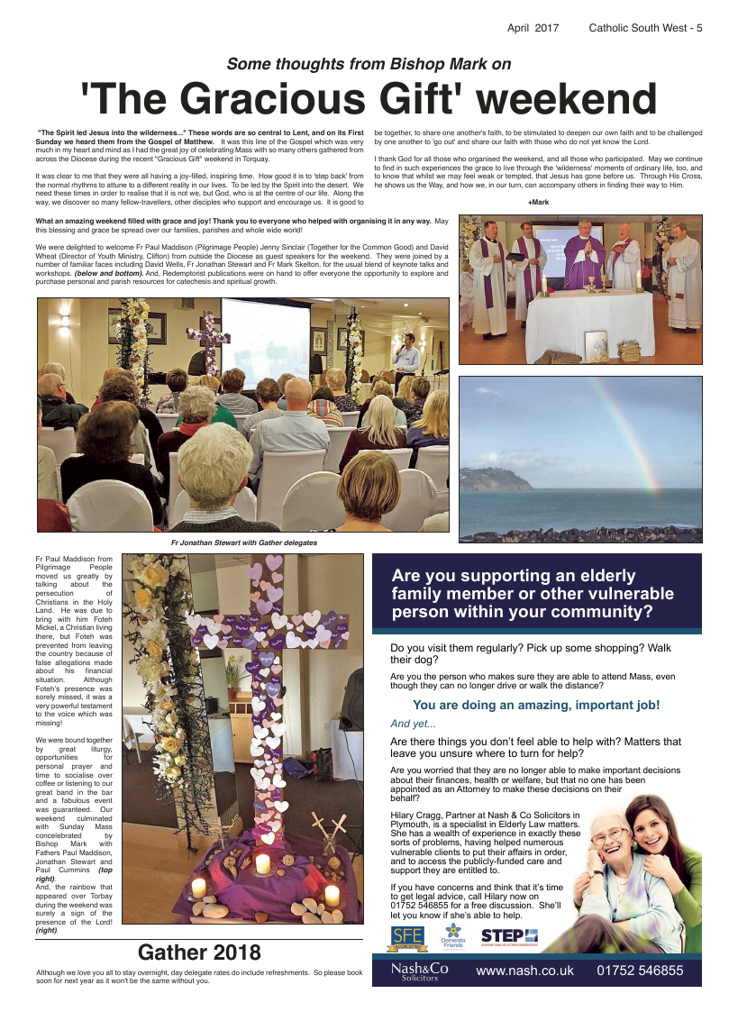 Apr 2017 edition of the Catholic South West - Page 