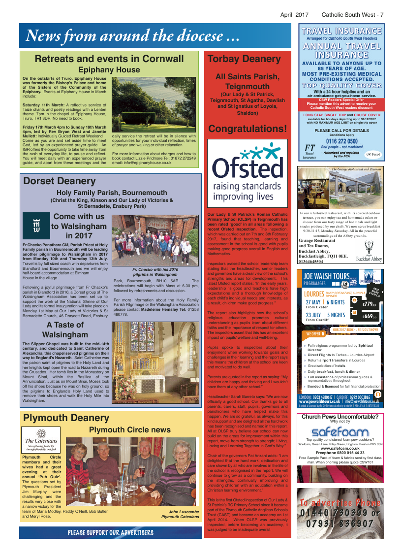 Apr 2017 edition of the Catholic South West - Page 