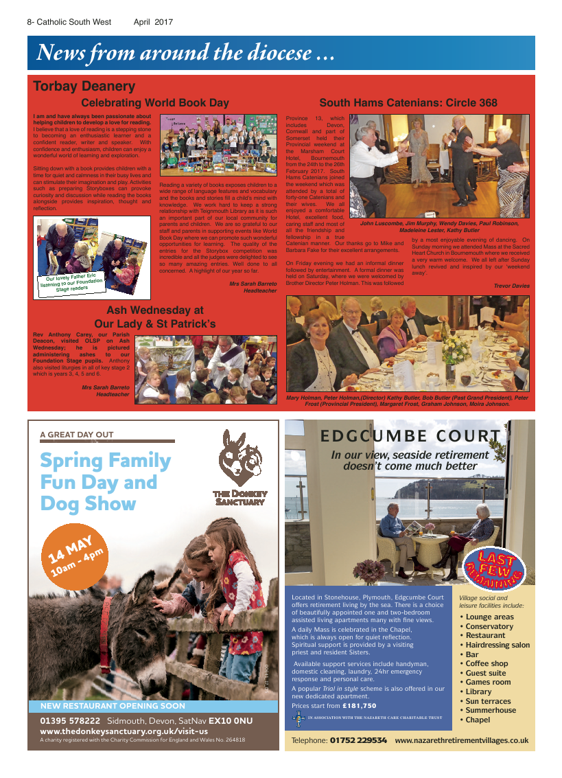 Apr 2017 edition of the Catholic South West - Page 
