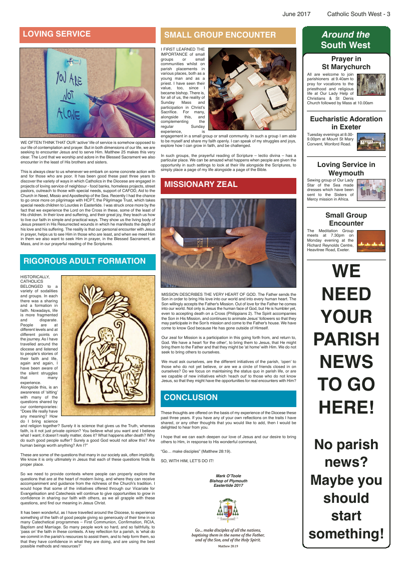 Jun 2017 edition of the Catholic South West - Page 