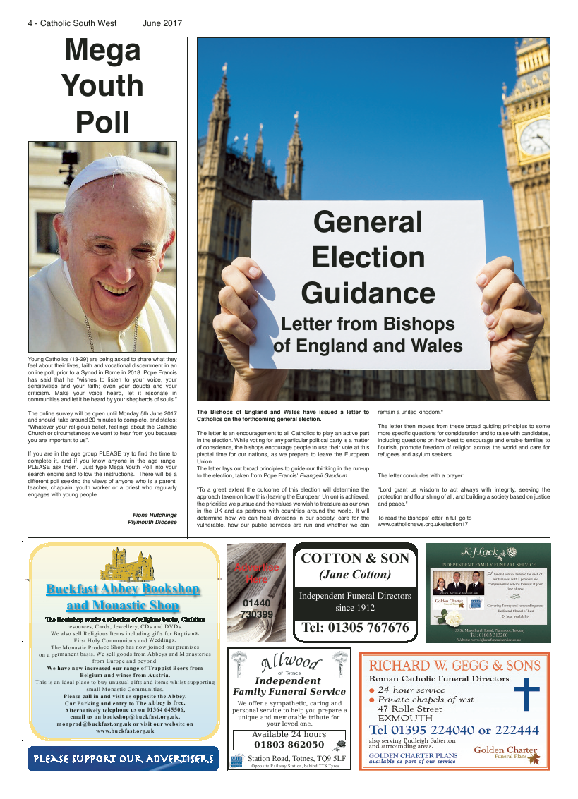 Jun 2017 edition of the Catholic South West - Page 