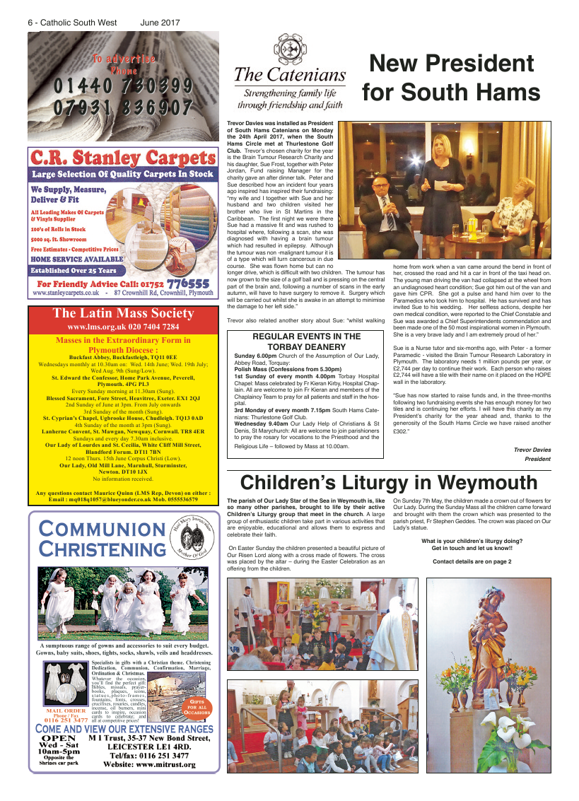 Jun 2017 edition of the Catholic South West - Page 