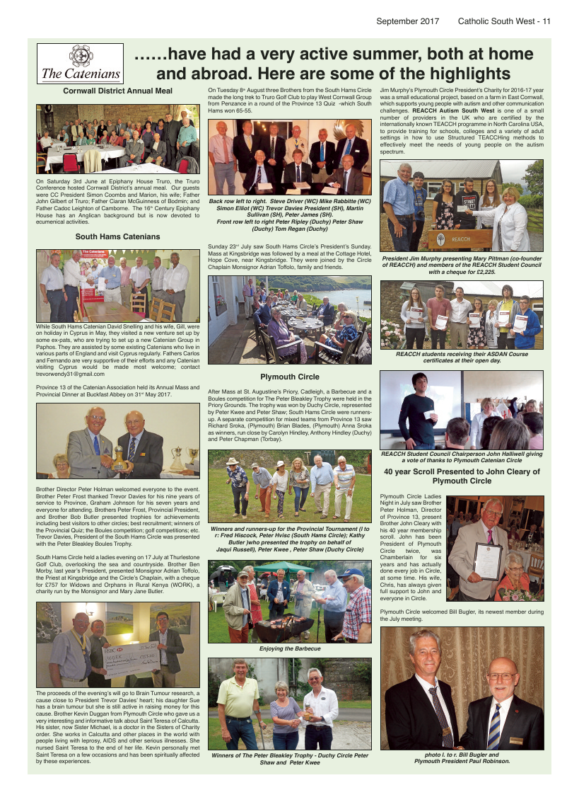 Sept 2017 edition of the Catholic South West - Page 