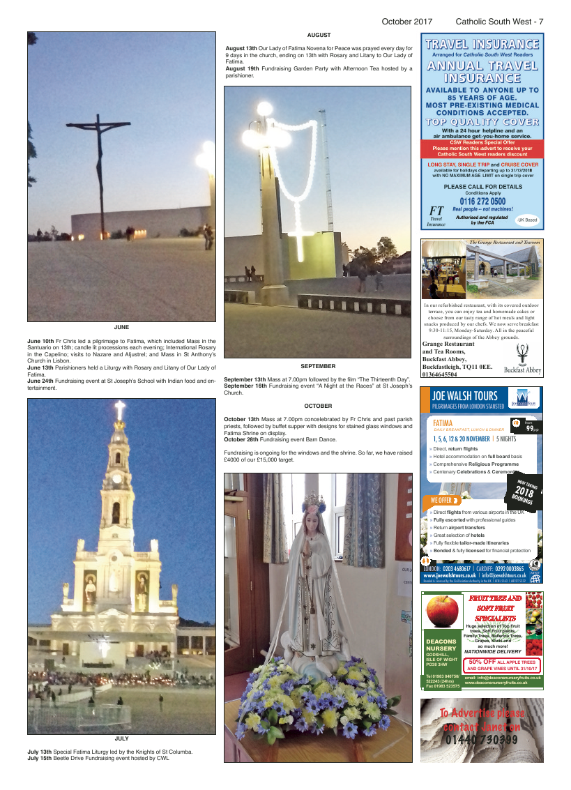 Oct 2017 edition of the Catholic South West - Page 