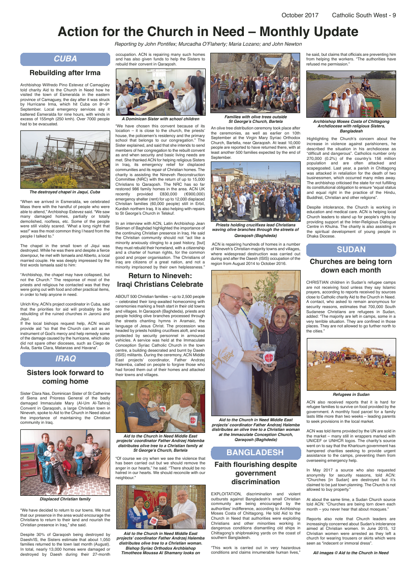 Oct 2017 edition of the Catholic South West - Page 
