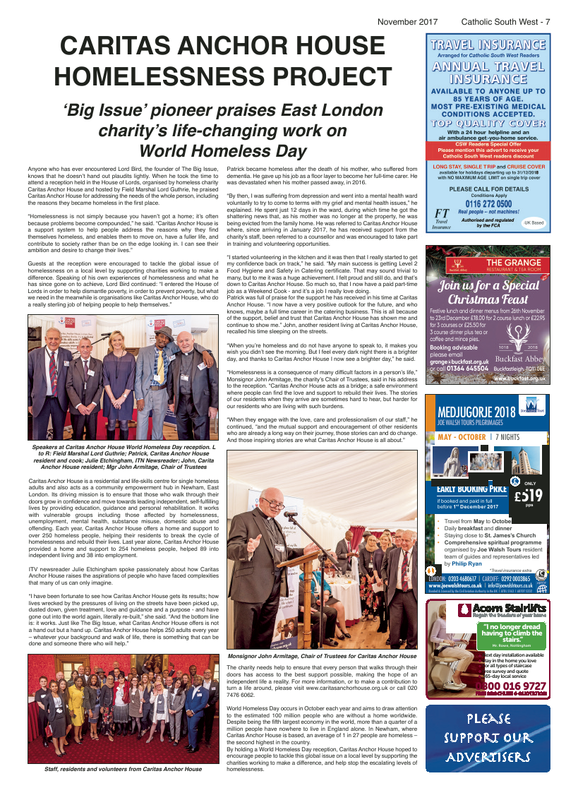 Nov 2017 edition of the Catholic South West - Page 