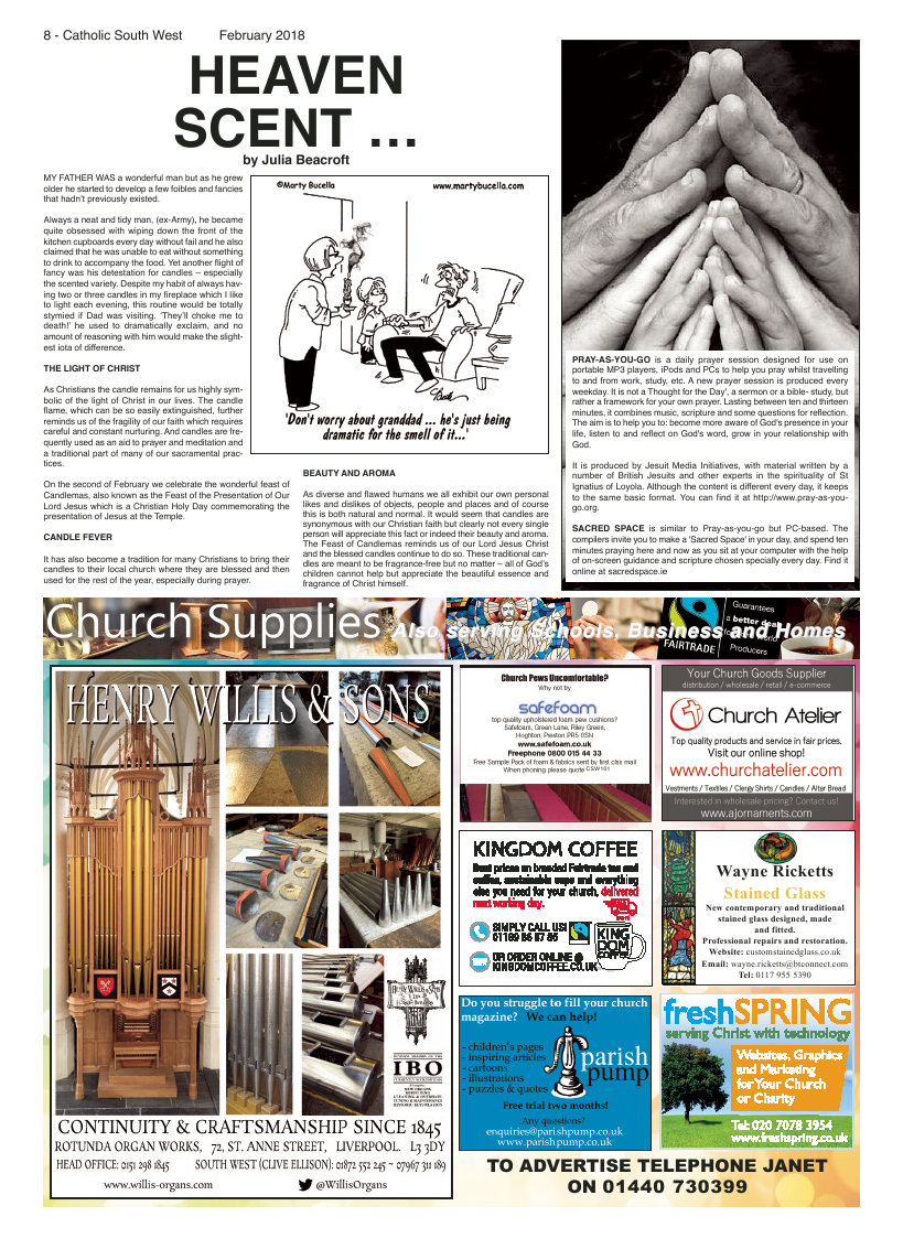 Feb 2018 edition of the Catholic South West - Page 