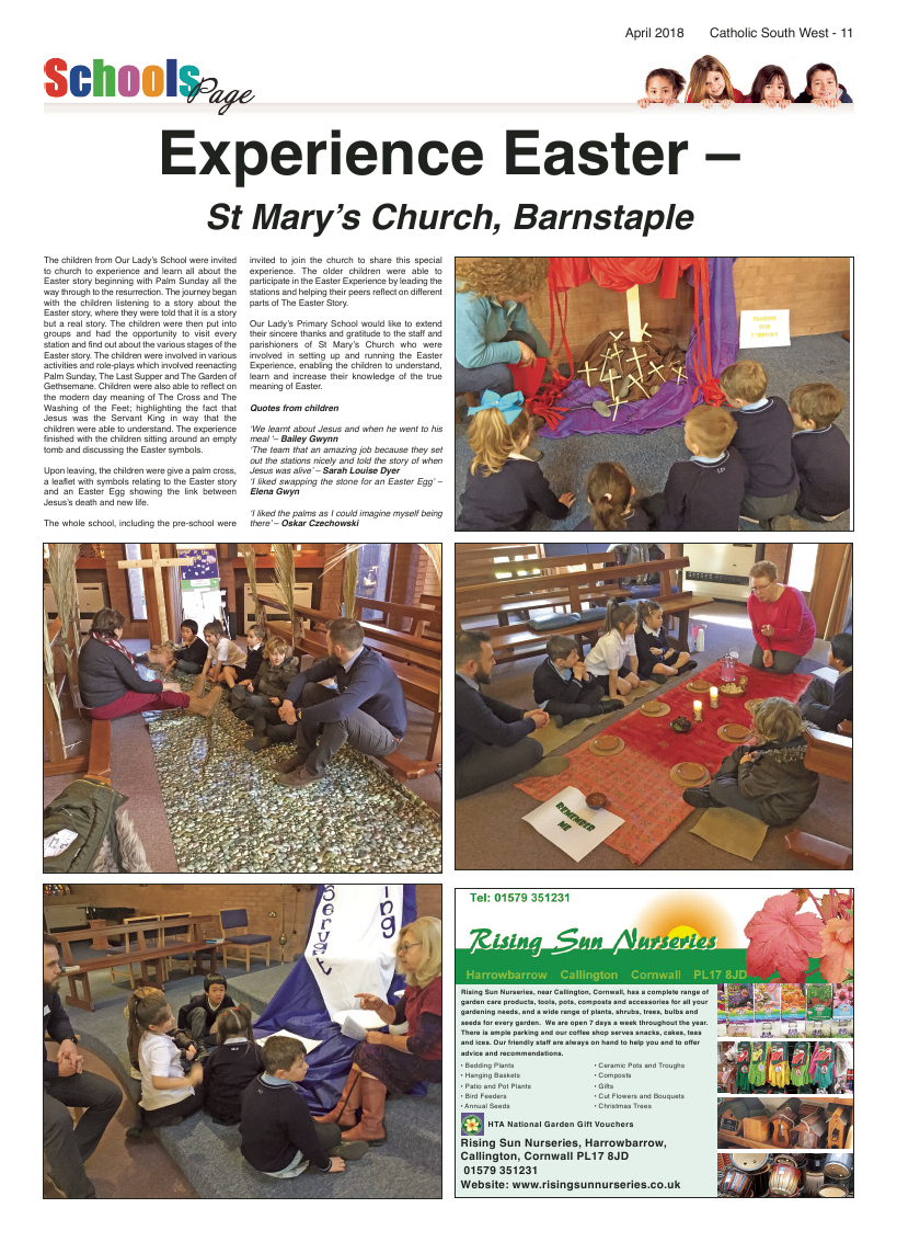 Apr 2018 edition of the Catholic South West - Page 