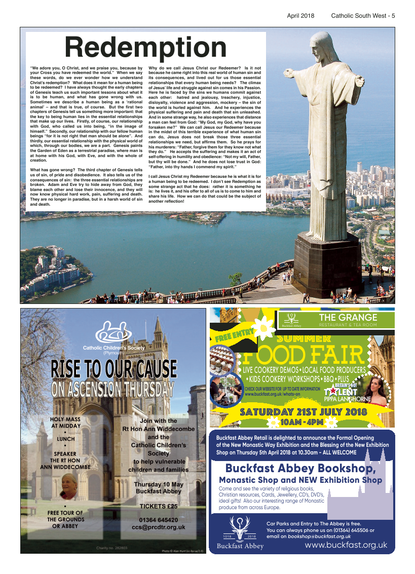 Apr 2018 edition of the Catholic South West - Page 