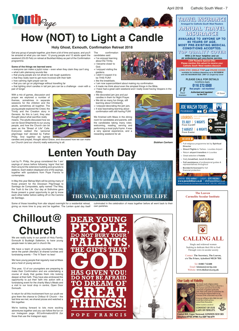 Apr 2018 edition of the Catholic South West - Page 