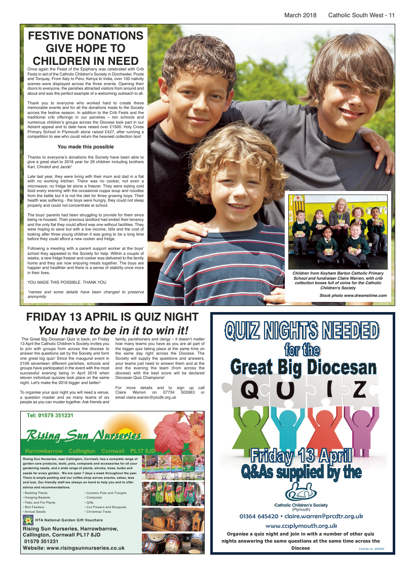 Mar 2018 edition of the Catholic South West - Page 