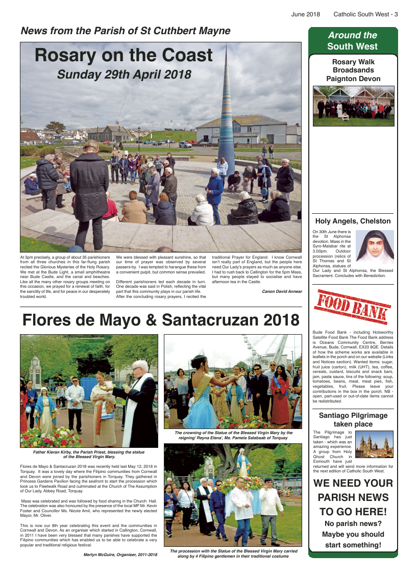 Jun 2018 edition of the Catholic South West - Page 