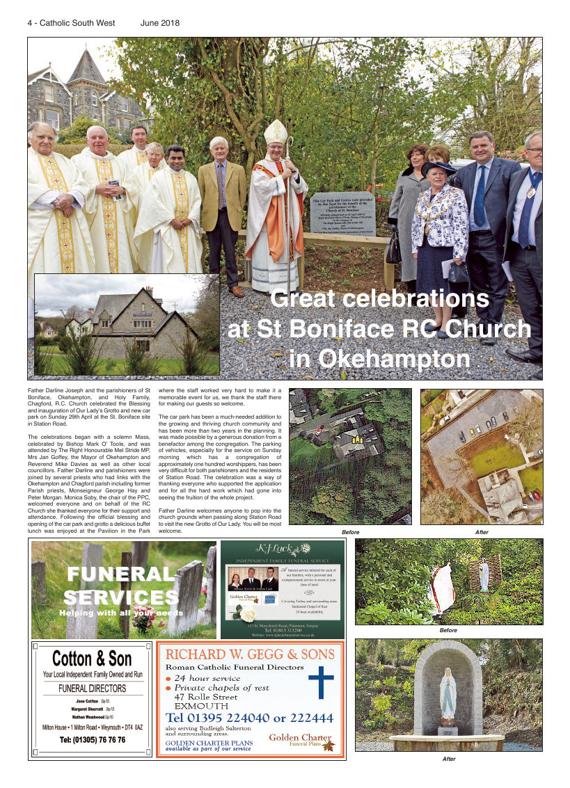 Jun 2018 edition of the Catholic South West - Page 