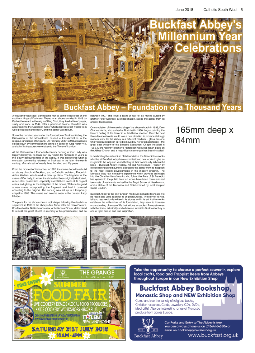 Jun 2018 edition of the Catholic South West - Page 