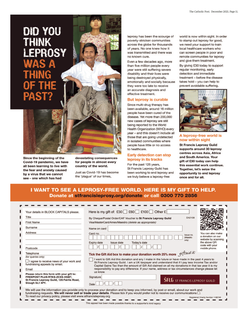 Dec 2021 edition of the National Catholic Paper Dec 2021 edition of the National Catholic Paper