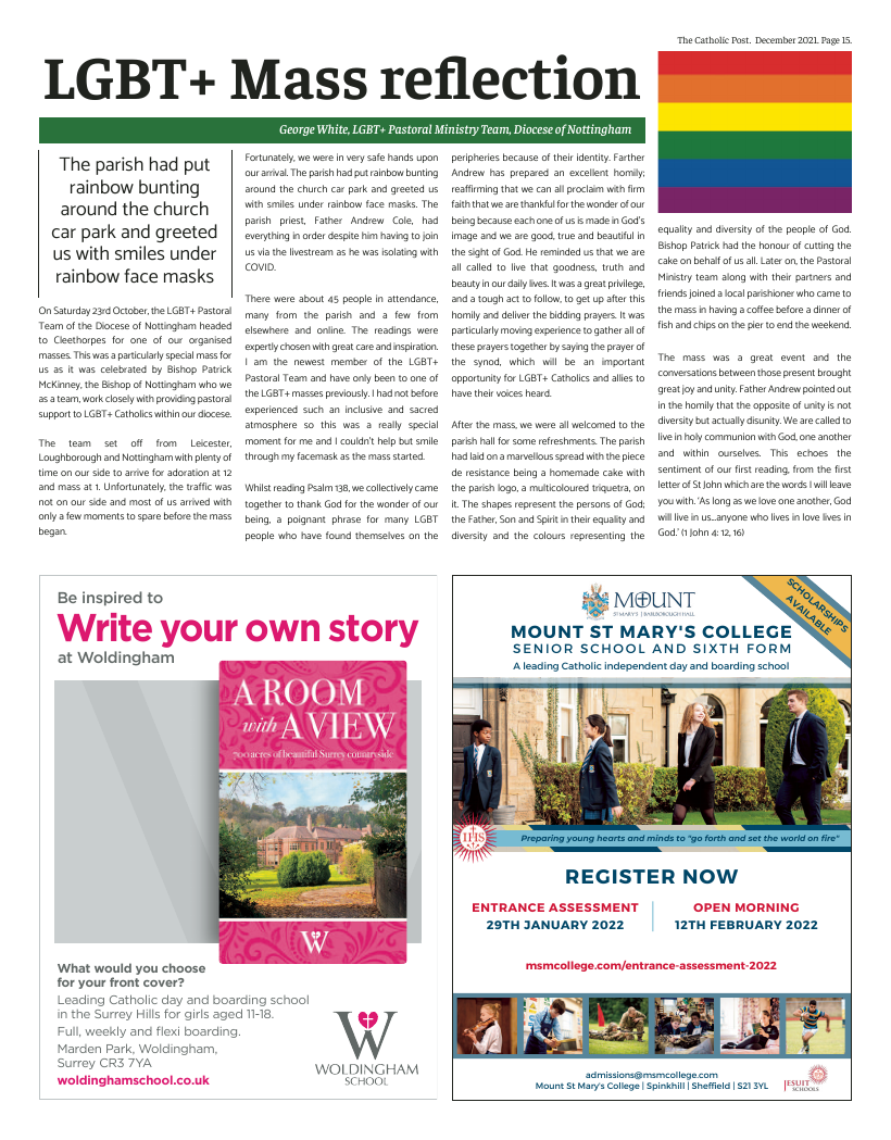 Dec 2021 edition of the National Catholic Paper Dec 2021 edition of the National Catholic Paper