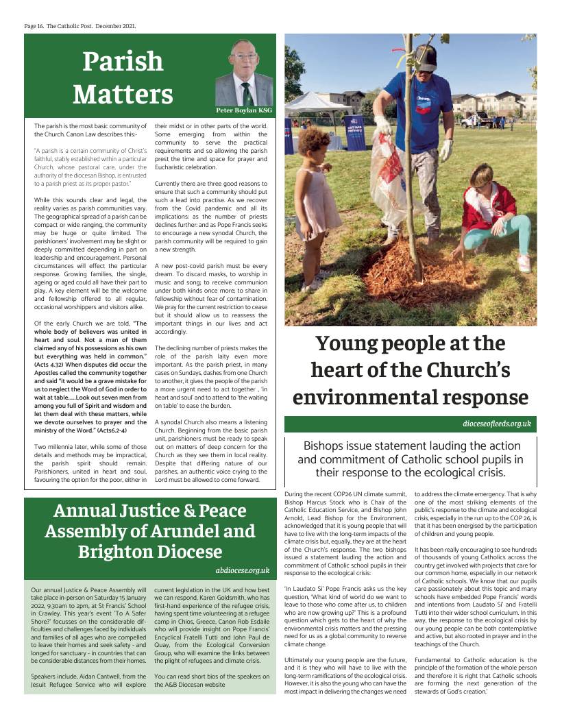 Dec 2021 edition of the National Catholic Paper Dec 2021 edition of the National Catholic Paper