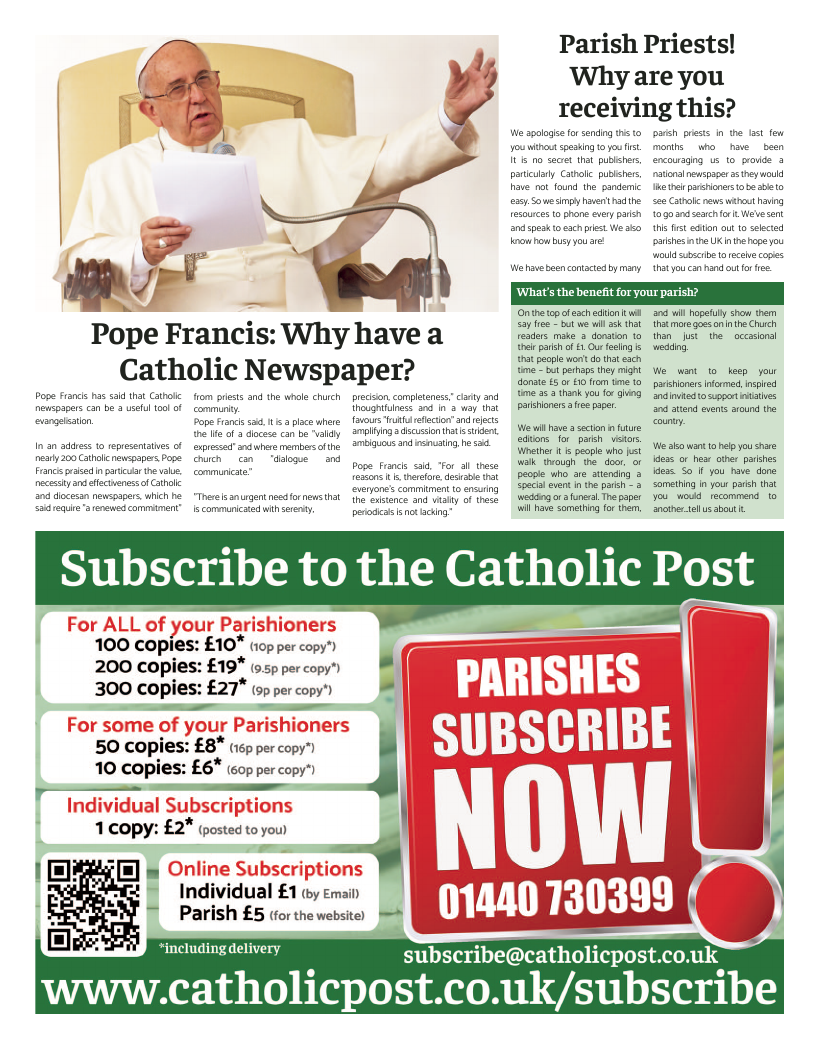 Dec 2021 edition of the National Catholic Paper