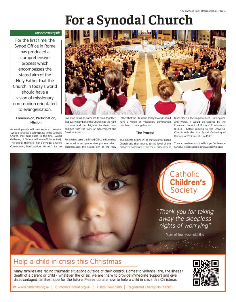 Dec 2021 edition of the National Catholic Paper