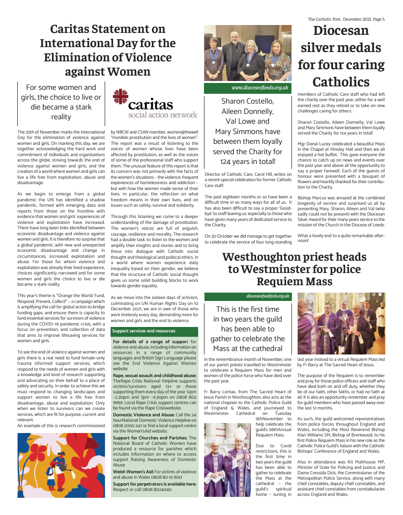 Dec 2021 edition of the National Catholic Paper Dec 2021 edition of the National Catholic Paper