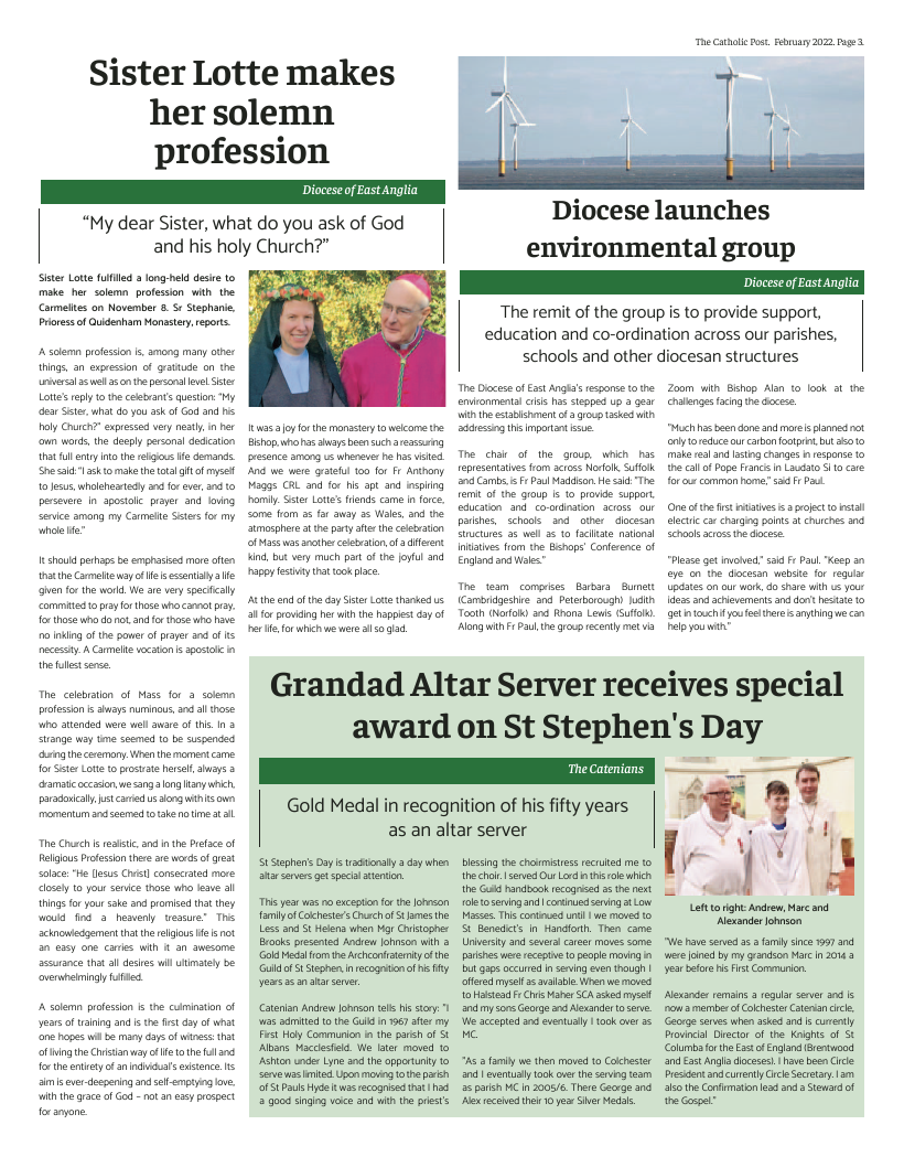 Feb 2022 edition of the Catholic Post Feb 2022 edition of the Catholic Post