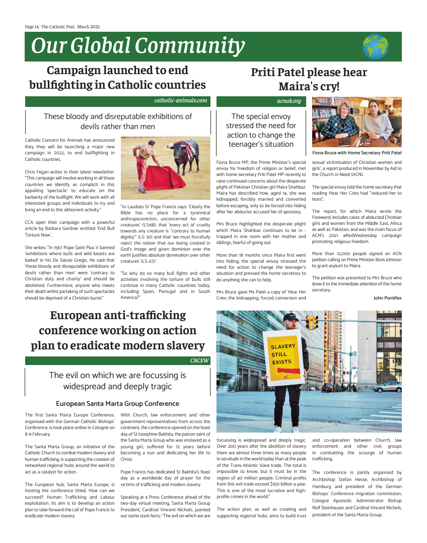 Mar 2022 edition of the Catholic Post Mar 2022 edition of the Catholic Post