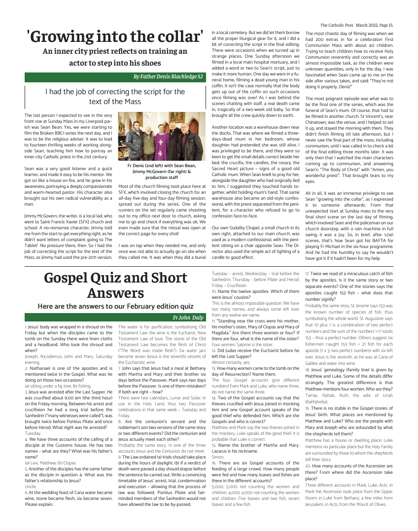 Mar 2022 edition of the Catholic Post Mar 2022 edition of the Catholic Post