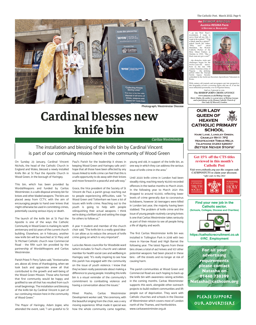 Mar 2022 edition of the Catholic Post Mar 2022 edition of the Catholic Post