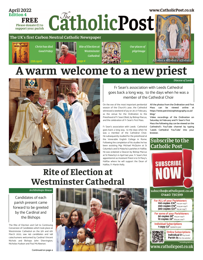 Apr 2022 edition of the Catholic Post