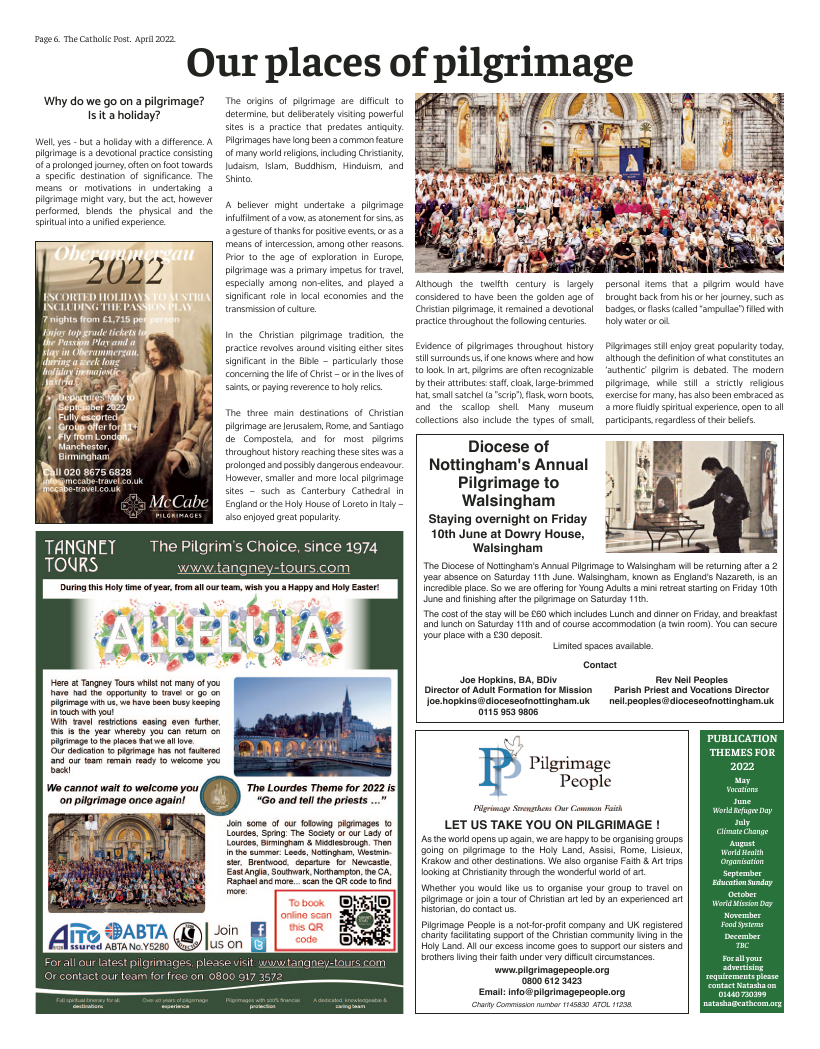 Apr 2022 edition of the Catholic Post