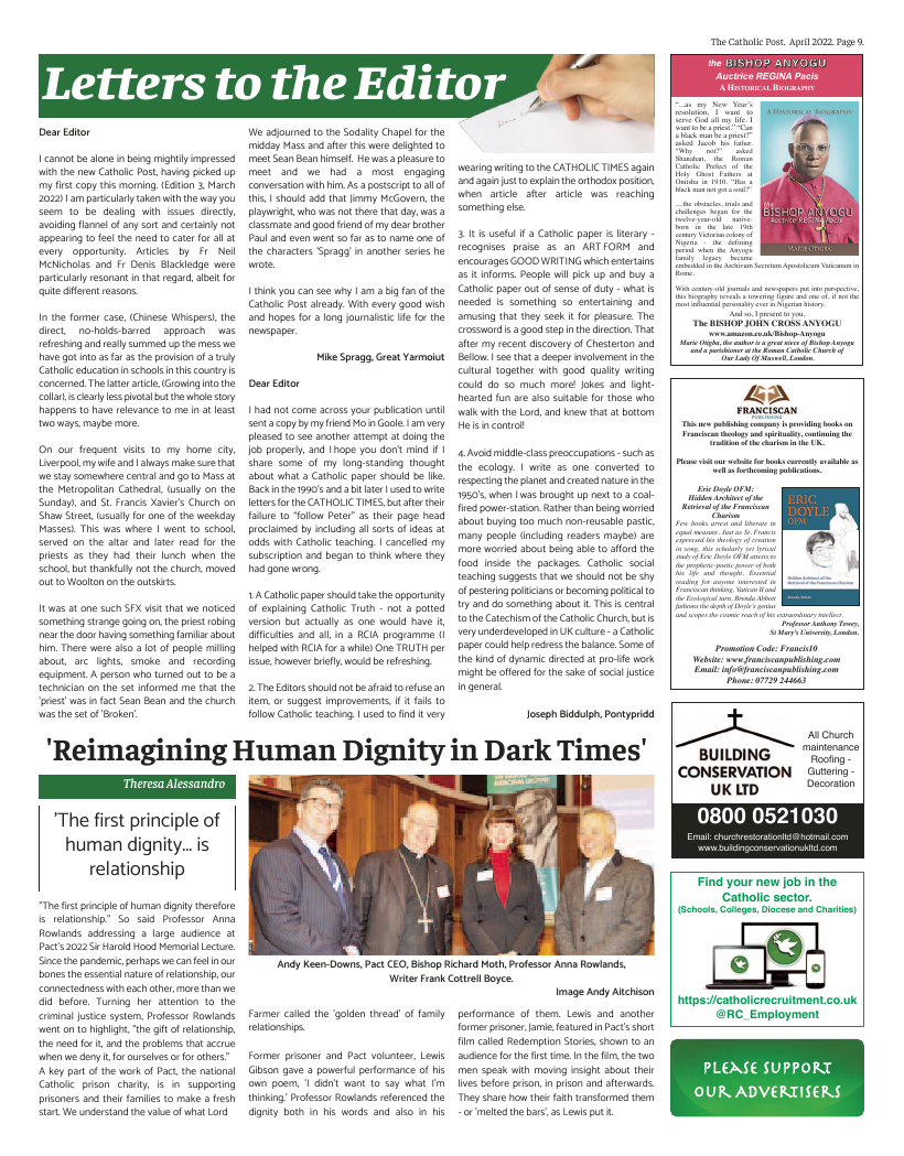 Apr 2022 edition of the Catholic Post