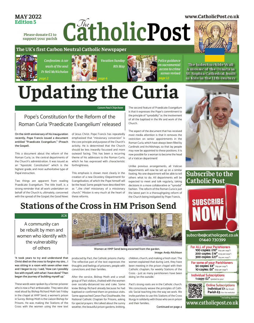 May 2022 edition of the Catholic Post