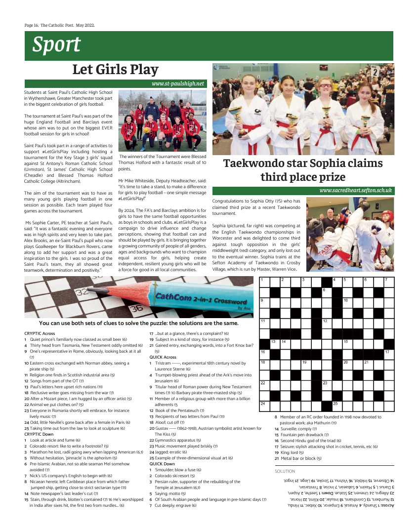 May 2022 edition of the Catholic Post May 2022 edition of the Catholic Post