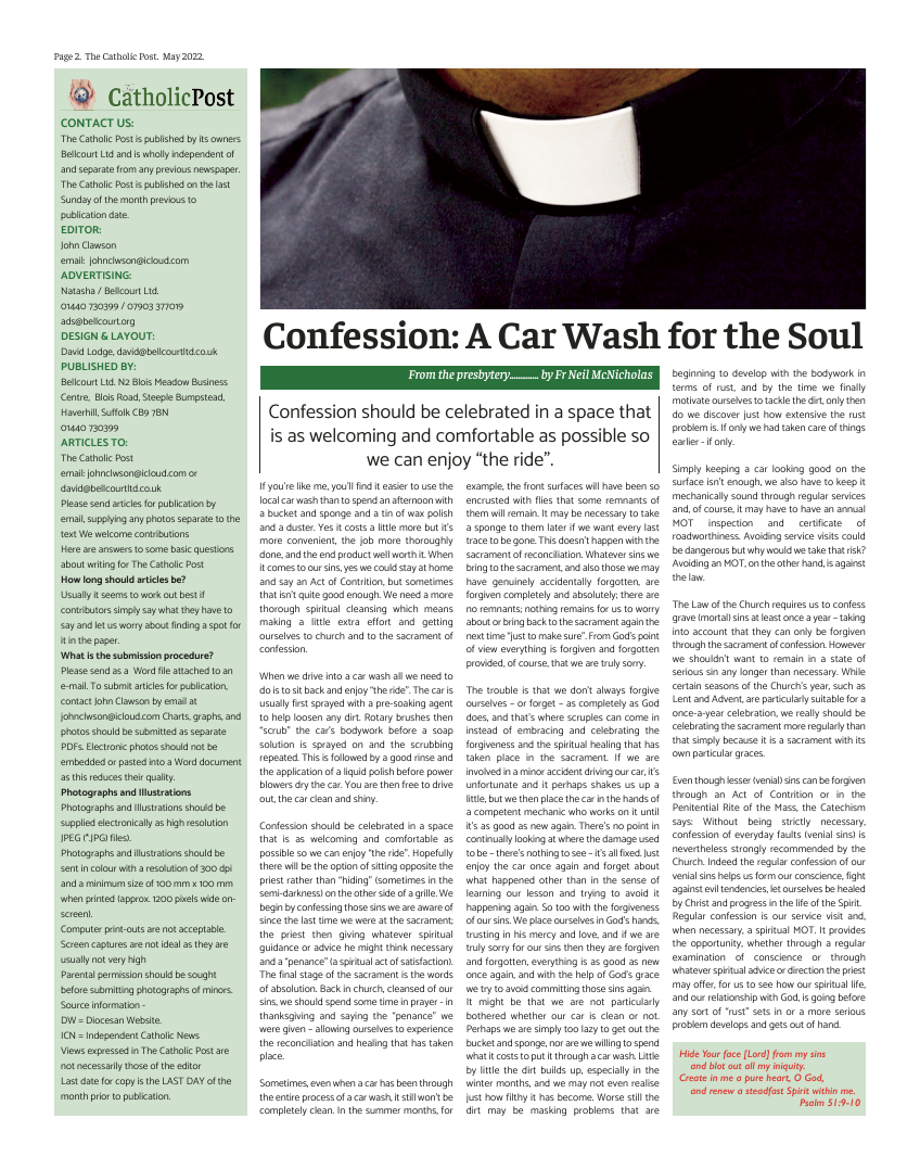 May 2022 edition of the Catholic Post May 2022 edition of the Catholic Post