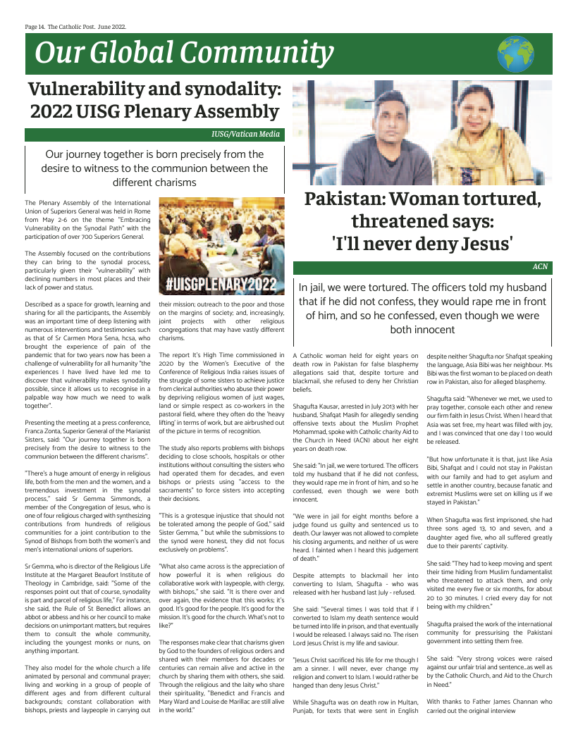 Jun 2022 edition of the Catholic Post Jun 2022 edition of the Catholic Post