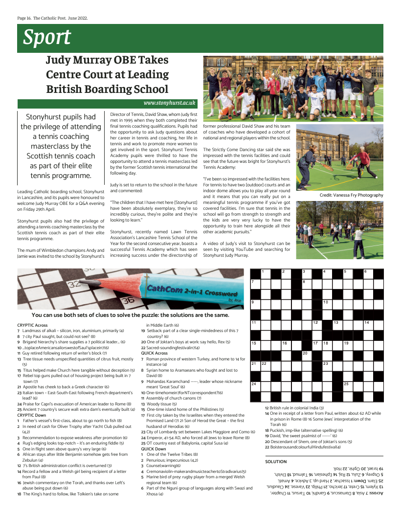 Jun 2022 edition of the Catholic Post Jun 2022 edition of the Catholic Post