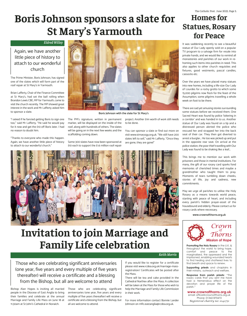 Jun 2022 edition of the Catholic Post