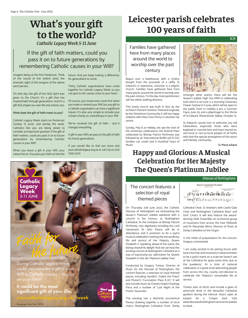 Jun 2022 edition of the Catholic Post Jun 2022 edition of the Catholic Post