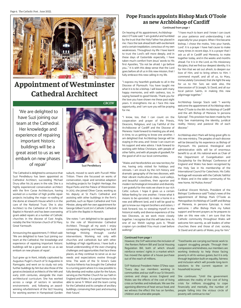 Jun 2022 edition of the Catholic Post