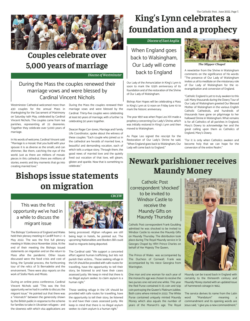 Jun 2022 edition of the Catholic Post Jun 2022 edition of the Catholic Post