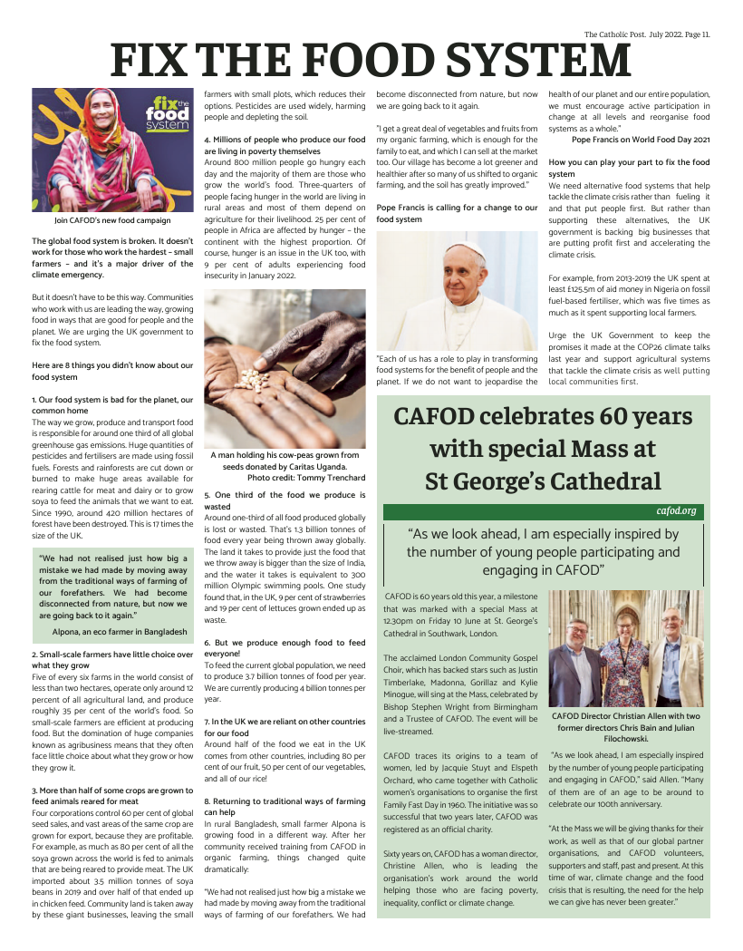 Jul 2022 edition of the Catholic Post Jul 2022 edition of the Catholic Post