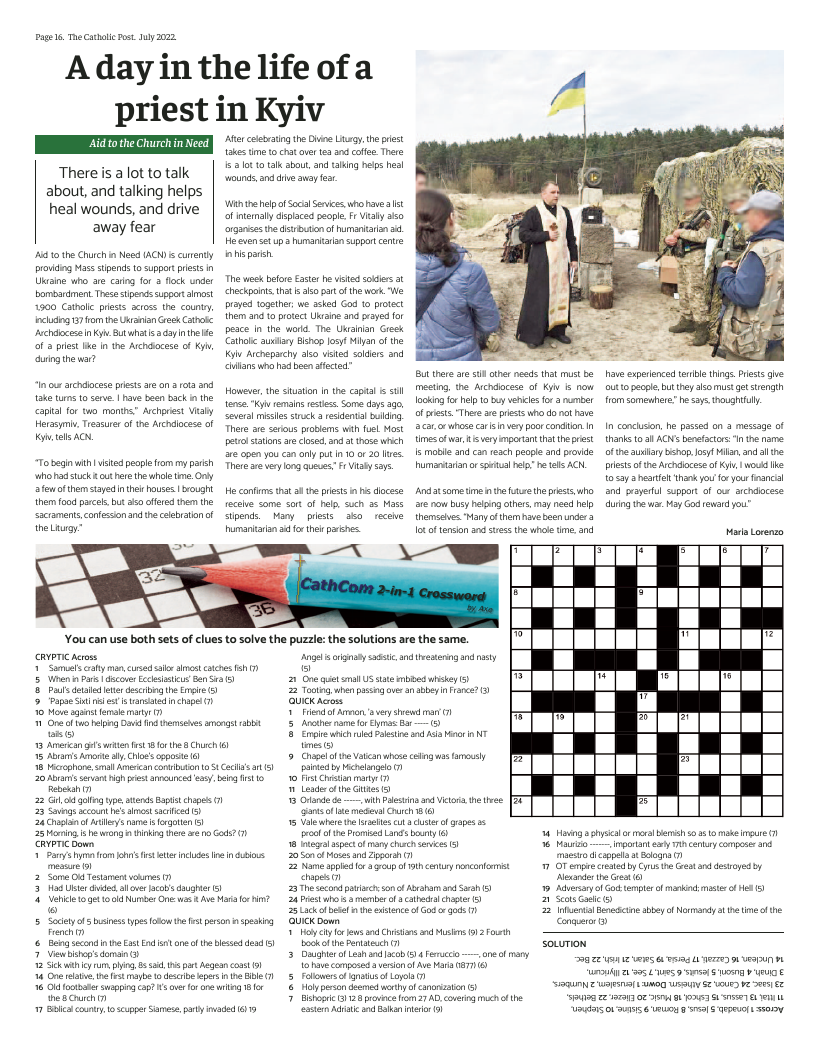 Jul 2022 edition of the Catholic Post Jul 2022 edition of the Catholic Post