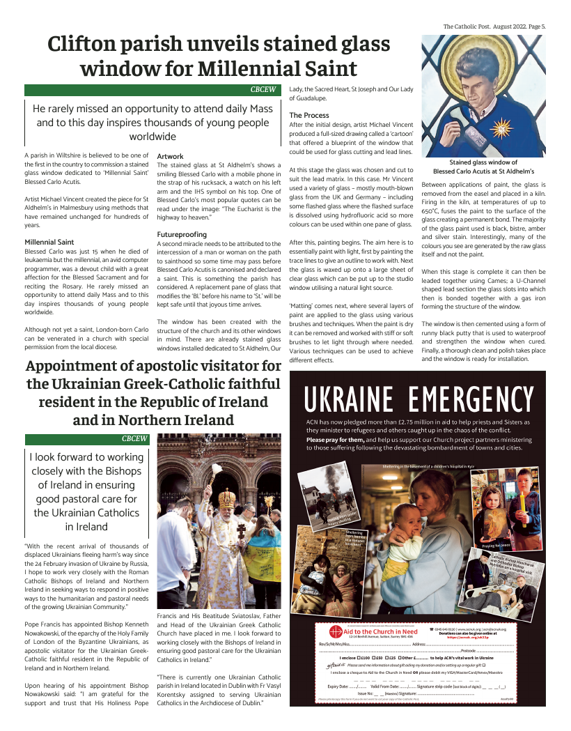 Aug 2022 edition of the Catholic Post Aug 2022 edition of the Catholic Post