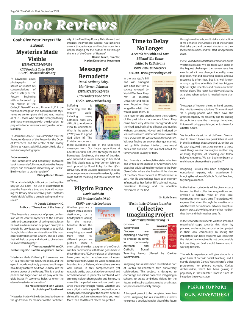 Sept 2022 edition of the Catholic Post Sept 2022 edition of the Catholic Post