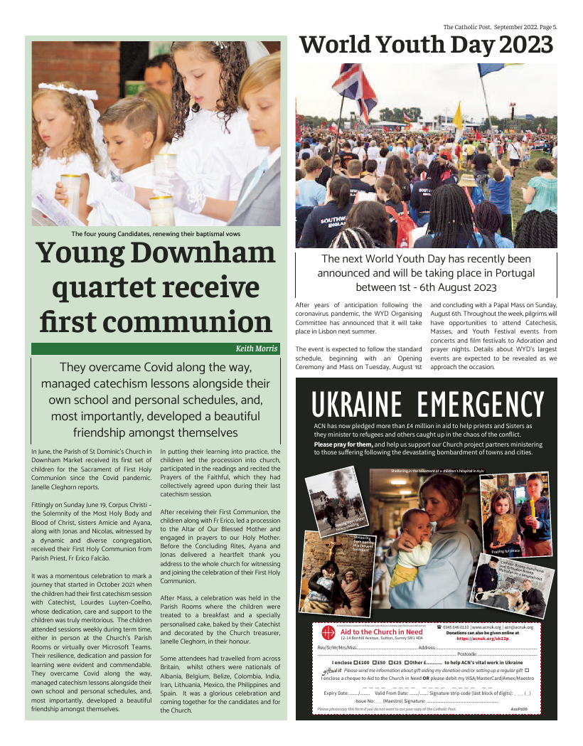 Sept 2022 edition of the Catholic Post Sept 2022 edition of the Catholic Post
