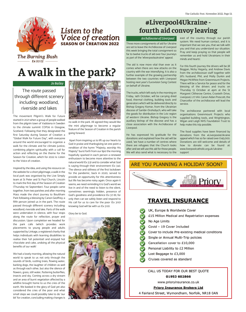 Nov 2022 edition of the Catholic Post Nov 2022 edition of the Catholic Post